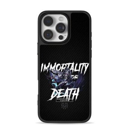 Dark knight Immortality Death Chris Brown Phone Case Black Electroplated Silver For Iphone 11 To 17