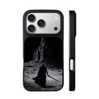 dark knight sword castle night iPhone 17 Pro Max Black Case