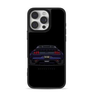 Dark Mustang GT rear LUVCRWD iPhone 16 Pro Max Black Case