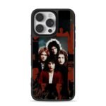 Dark red Queen band vintage photo Phone Case for iPhone 11-17 & Samsung Galaxy S24-S26