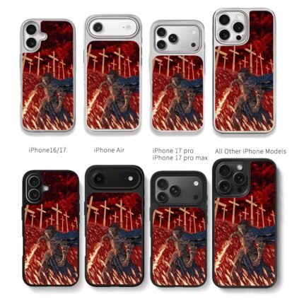 Dark souls knight flaming sword Chris Brown Phone Case Black Electroplated Silver For Iphone 11 To 17