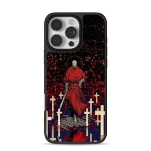 Dark Souls red knight crosses Phone Case for iPhone 11-17 & Samsung Galaxy S24-S26