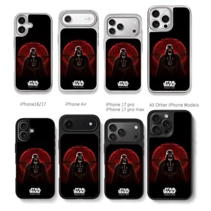 Darth Vader Death Star Rogue One Chris Brown Phone Case Black Electroplated Silver For Iphone 11 To 17