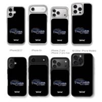 Datsun 240Z blue JDM with text Chris Brown Phone Case Black Electroplated Silver For Iphone 11 To 17
