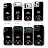 David Guetta heart hands black Chris Brown Phone Case Black Electroplated Silver For Iphone 11 To 17