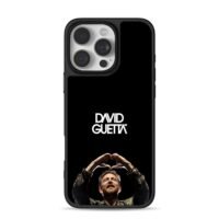 David Guetta heart hands black iPhone 16 Pro Max Black Case