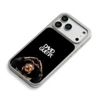 David Guetta heart hands black iPhone 17 Pro Max Electroplated Silver Case2