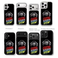 David Guetta making heart hand Chris Brown Phone Case Black Electroplated Silver For Iphone 11 To 17
