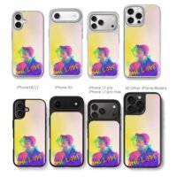 David Guetta One Love men art Chris Brown Phone Case Black Electroplated Silver For Iphone 11 To 17
