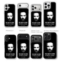 David Guetta Titanium song art Chris Brown Phone Case Black Electroplated Silver For Iphone 11 To 17