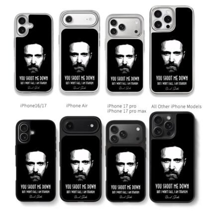 David Guetta Titanium song art Chris Brown Phone Case Black Electroplated Silver For Iphone 11 To 17