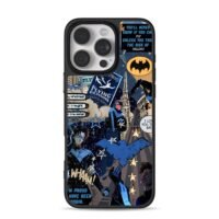 DC Nightwing Batman comic collage iPhone 16 Pro Max Black Case