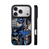 DC Nightwing Batman comic collage iPhone 17 Pro Max Black Case