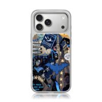 DC Nightwing Batman comic collage iPhone 17 Pro Max Electroplated Silver Case1