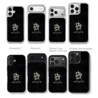 Dean DA anarchy logo unstable text Chris Brown Phone Case Black Electroplated Silver For Iphone 11 To 17