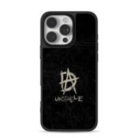 Dean DA anarchy logo unstable text iPhone 16 Pro Max Black Case