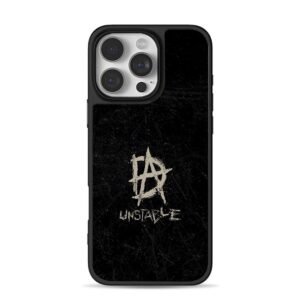 Dean DA anarchy logo unstable text iPhone 16 Pro Max Black Case
