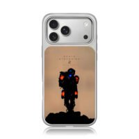 Death Stranding 2 sam on beach iPhone 17 Pro Max Electroplated Silver Case1