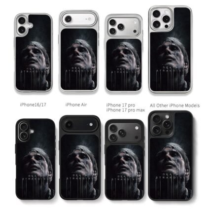 Death Stranding crying man Chris Brown Phone Case Black Electroplated Silver For Iphone 11 To 17