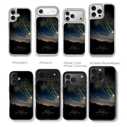 Death Stranding light arc art Chris Brown Phone Case Black Electroplated Silver For Iphone 11 To 17
