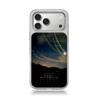 Death Stranding light arc art iPhone 17 Pro Max Electroplated Silver Case1