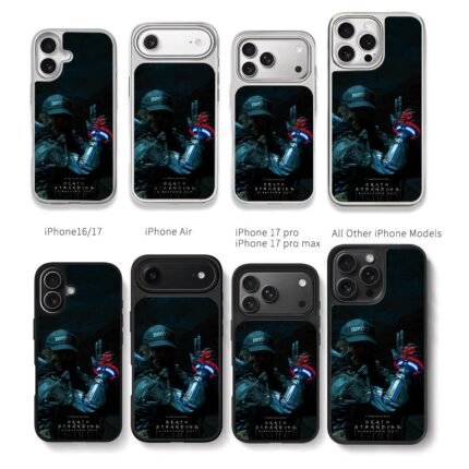 Death Stranding Sam no weapon Chris Brown Phone Case Black Electroplated Silver For Iphone 11 To 17