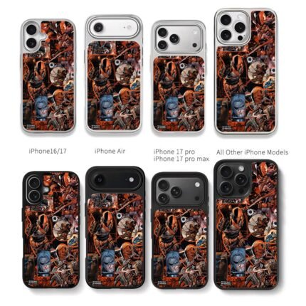 Deathstroke DC comic collage Chris Brown Phone Case Black Electroplated Silver For Iphone 11 To 17