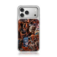 Deathstroke DC comic collage iPhone 17 Pro Max Electroplated Silver Case1