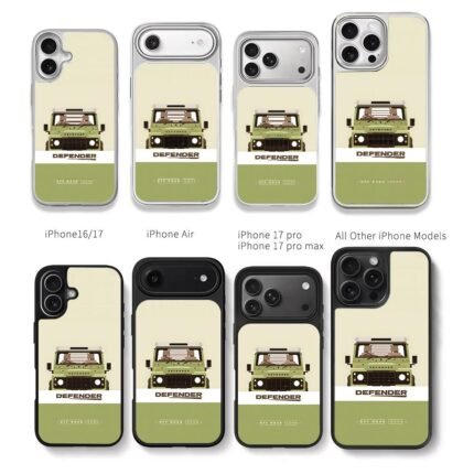 Defender offroad green car art Chris Brown Phone Case Black Electroplated Silver For Iphone 11 To 17