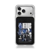 Deimos Rainbow Six masked operator iPhone 17 Pro Max Electroplated Silver Case1