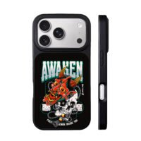 Demon oni mask on skull awaken iPhone 17 Pro Max Black Case