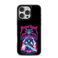 Demon Slayer neon knight demon Phone Case for iPhone 11-17 & Samsung Galaxy S24-S26