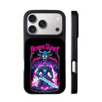 Demon Slayer neon knight demon iPhone 17 Pro Max Black Case