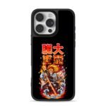 Demon Slayer Rengoku flame katana iPhone 16 Pro Max Black Case