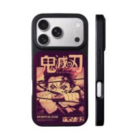 Demon Slayer Tanjiro anime art iPhone 17 Pro Max Black Case
