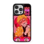 DemonSlayerZenitsuValentineArt Phone Case for iPhone 11-17 & Samsung Galaxy S24-S26