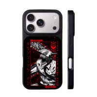 Denji Chainsaw Man red black iPhone 17 Pro Max Black Case