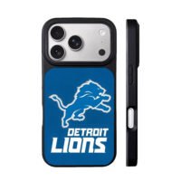 Detroit Lions blue lion logo iPhone 17 Pro Max Black Case