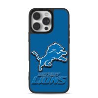 Detroit Lions blue lion text Phone Case for iPhone 11-17 & Samsung Galaxy S24-S26