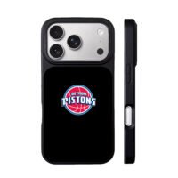 Detroit Pistons NBA team logo iPhone 17 Pro Max Black Case