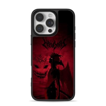 Devil silhouette 666 pentagram iPhone 16 Pro Max Black Case