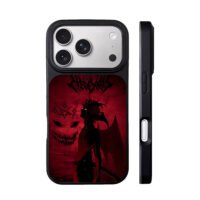 Devil silhouette 666 pentagram iPhone 17 Pro Max Black Case