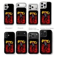 Devilman anime demon art Chris Brown Phone Case Black Electroplated Silver For Iphone 11 To 17