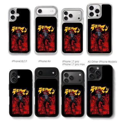 Devilman anime demon art Chris Brown Phone Case Black Electroplated Silver For Iphone 11 To 17