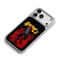Devilman anime demon art iPhone 17 Pro Max Electroplated Silver Case2