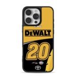 DeWalt No20 NASCAR Bell Toyota Phone Case for iPhone 11-17 & Samsung Galaxy S24-S26