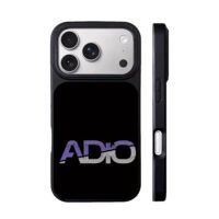 Distressed Adio two tone logo iPhone 17 Pro Max Black Case