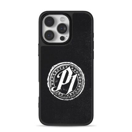 Distressed PJ star monogram iPhone 16 Pro Max Black Case