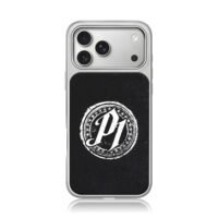 Distressed PJ star monogram iPhone 17 Pro Max Electroplated Silver Case1