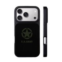 Distressed US Army star logo iPhone 17 Pro Max Black Case